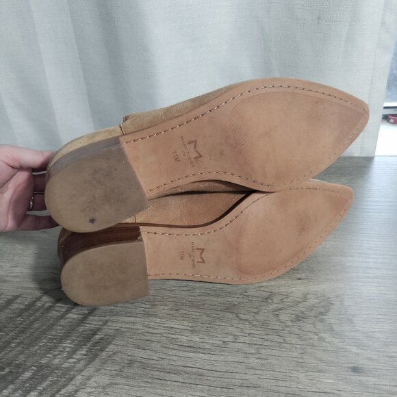 Marc Fisher Footwear Yilda Cutout Bootie, Medium Natural Suede, 11M - Picture 6 of 12
